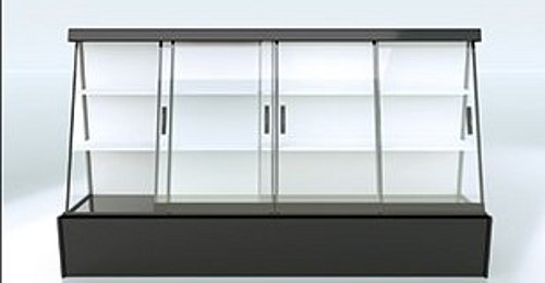 Halbhohes Kühlregal mit ShapeFlex Flat Isolierglasschiebetüren 