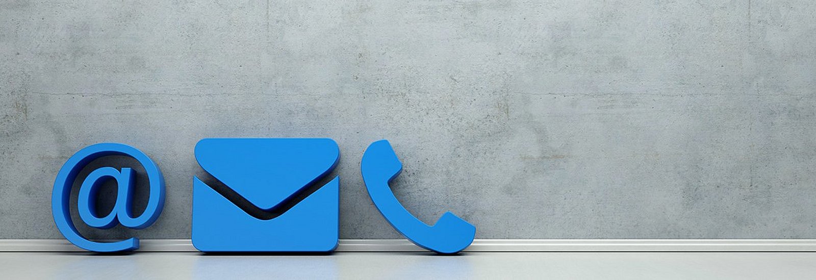 REMIS Kontaktsymbole für Mail, Post und Telefon