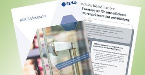 Flyer zu REMIS Glasspacer für eine effiziente  Warenpräsentation und Kühlung